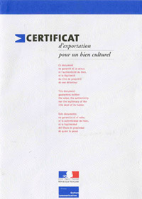 Export certificate