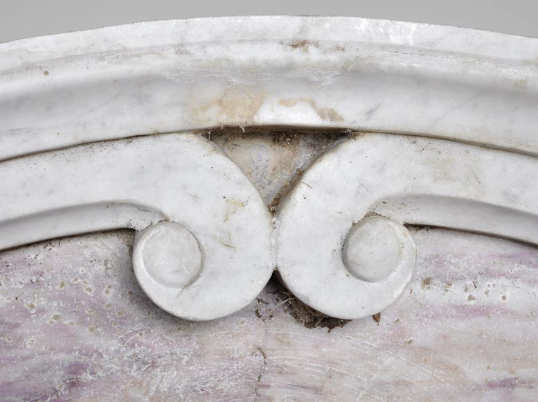 Fountain pediment in Carrara and Fleur de Pecher marbles-4