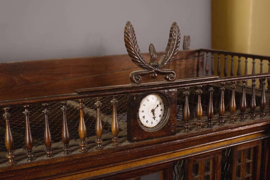 Rare antique bird cage in the shape of a miniature castle, late 19th century-3