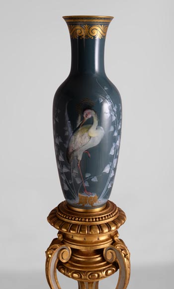 Albert DAMMOUSE and MANUFACTURE DE SEVRES - Important antique exhibition vase, 