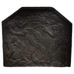 Rare antique 17th-century fireback with Satan