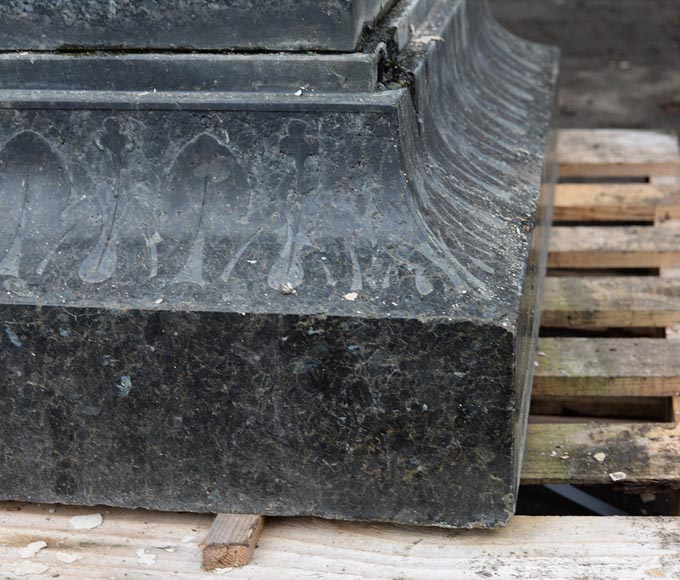 Antique large urn in French granite, mid-19th century-9