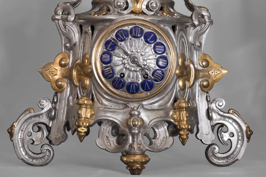 Carlo MAROCHETTI et Louis-Marie MORIS (attributed to), Troubadour-style Clock Set Carlo MAROCHETTI et Louis-Marie MORIS (attributed to), Troubadour-style Clock Set-4