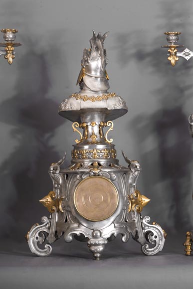 Carlo MAROCHETTI et Louis-Marie MORIS (attributed to), Troubadour-style Clock Set Carlo MAROCHETTI et Louis-Marie MORIS (attributed to), Troubadour-style Clock Set-6