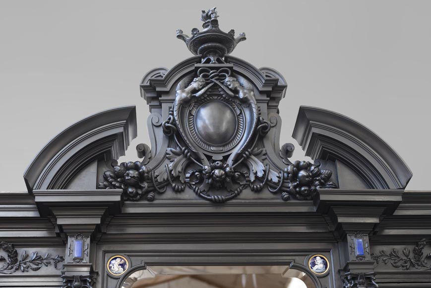 Henri LEMOINE, Maison LEMOINE, LEMARCHAND AND Edmond BÉRANGER, Exceptional Renaissance-style library 