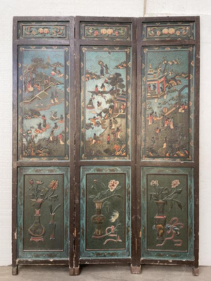 Pair of Chinese screens-13