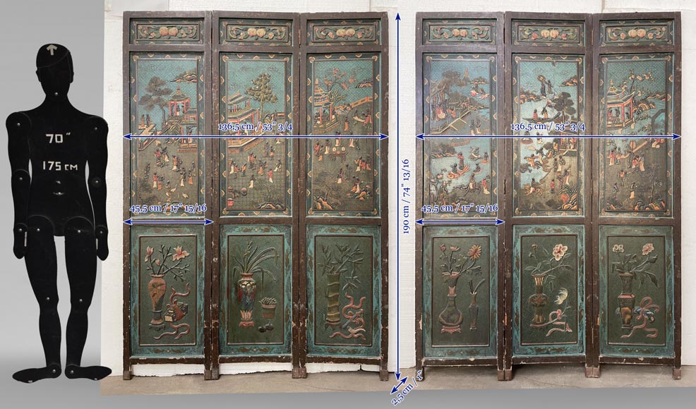 Pair of Chinese screens-22