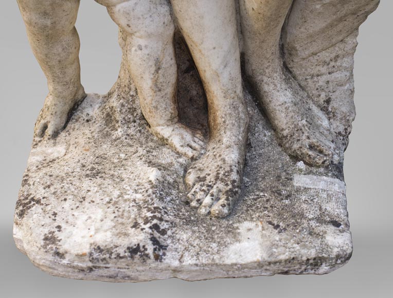 Venus and Cupid, 17th century Dutch sculpture, in Carrara marble-5