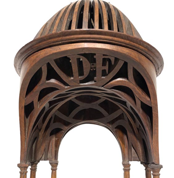 Compagnonnage masterpiece in walnut-2