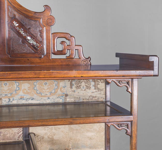 Maison des Bambous Alfred PERRET et Ernest VIBERT (attributed to) - Far Eastern inspired display cabinet-10