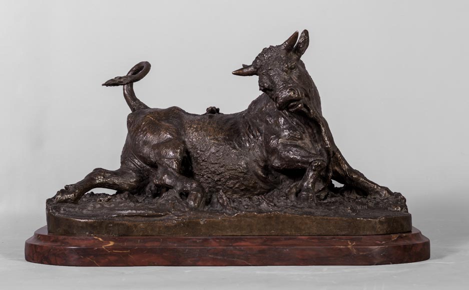 Christophe FRATIN (1801-1864), Taureau à la grenouille (A Bull With a Frog)-0