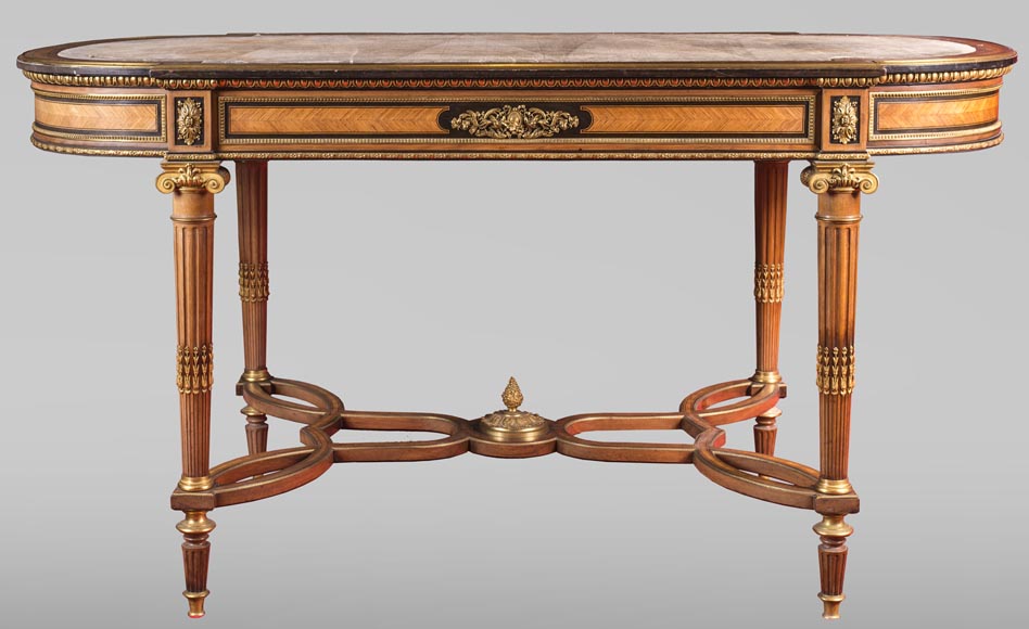 Henri-Auguste FOURDINOIS (1830-1907) - Louis XVI style Bureau plat-1