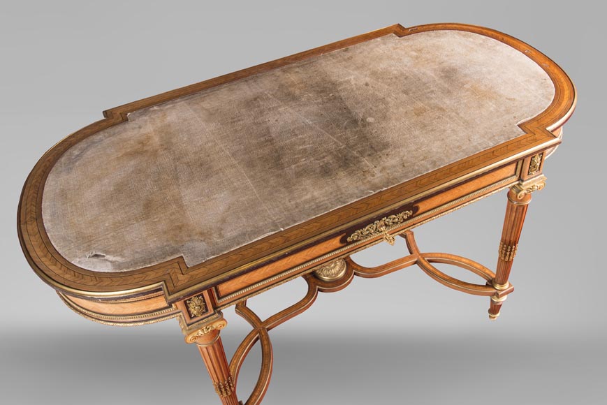 Henri-Auguste FOURDINOIS (1830-1907) - Louis XVI style Bureau plat-7