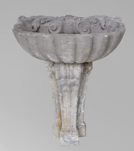 Ancient stone baptismal font-1