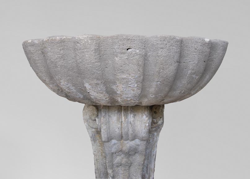 Ancient stone baptismal font-2