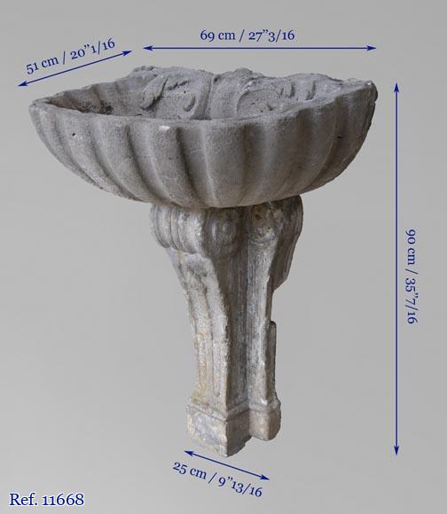 Ancient stone baptismal font-9