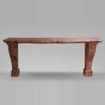 Important Napoleon III antique console in Aleppo breach marble