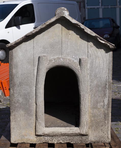 Beautiful cement doghouse in Rocaille style-1