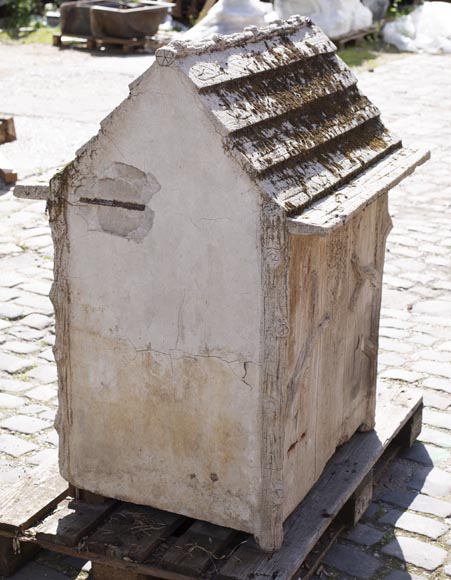 Beautiful cement doghouse in Rocaille style-6