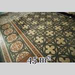 Old cement tile floor