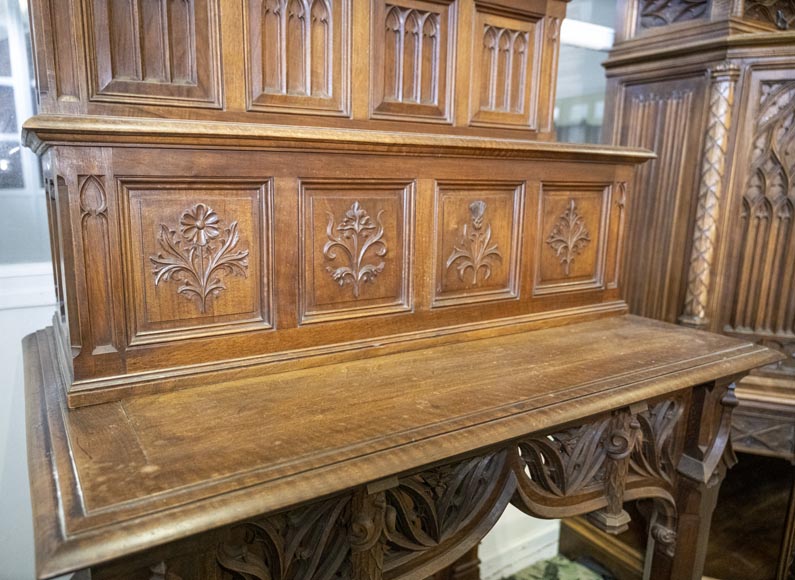 In the style of VIOLLET-LE-DUC, Exceptional Neo-Gothic Dining Room, 19th Century-22