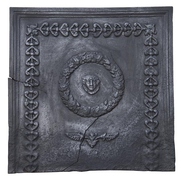 Antique fireback of Empire style-0