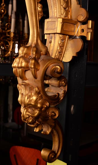 Eugène Piat (attr. to), Gilt-bronze wall light -5