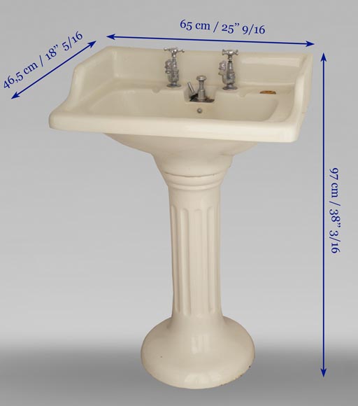 TWIFORD - washbasin on column, early 20th century -6