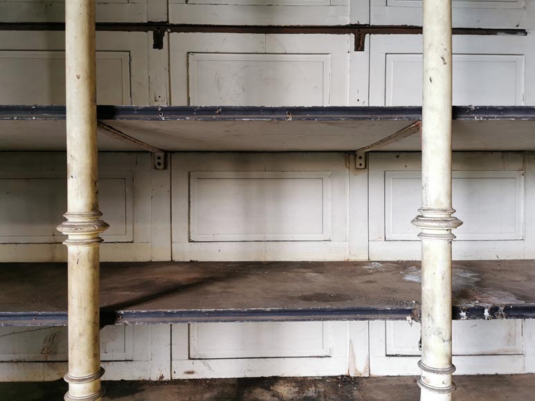 Pair of neo-gothic store display furniture, circa 1870-6