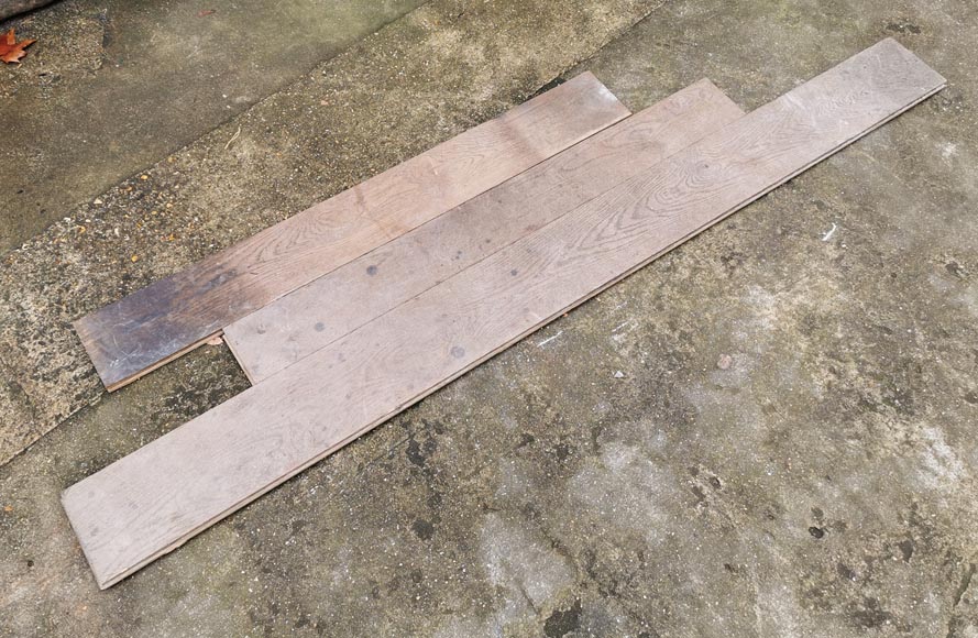 Lot of 24m² linear oak parquet flooring-1