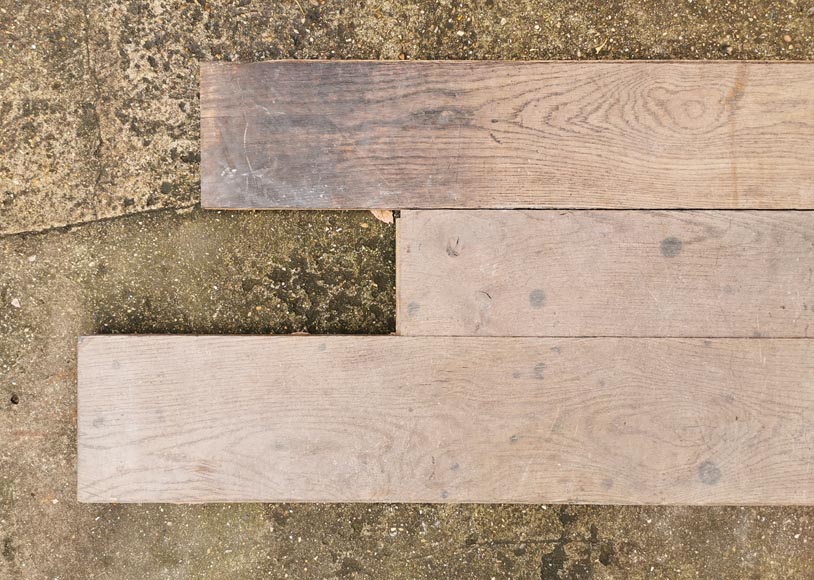 Lot of 24m² linear oak parquet flooring-3