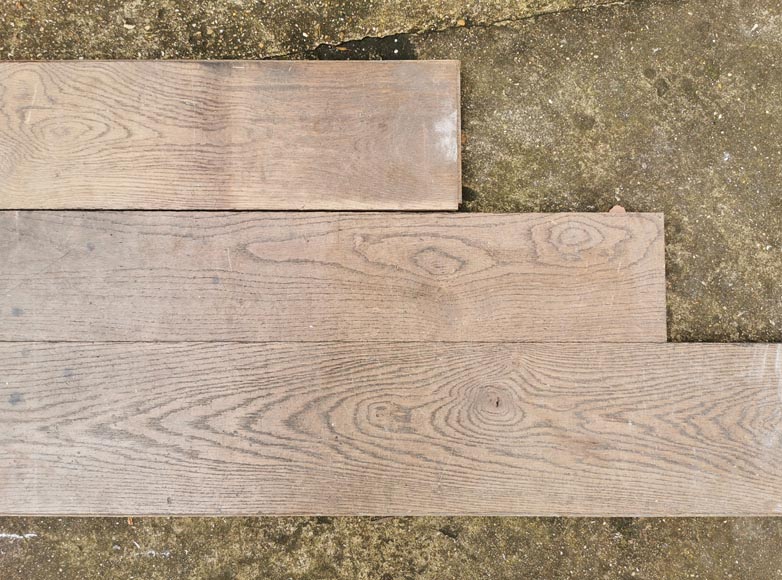 Lot of 24m² linear oak parquet flooring-5