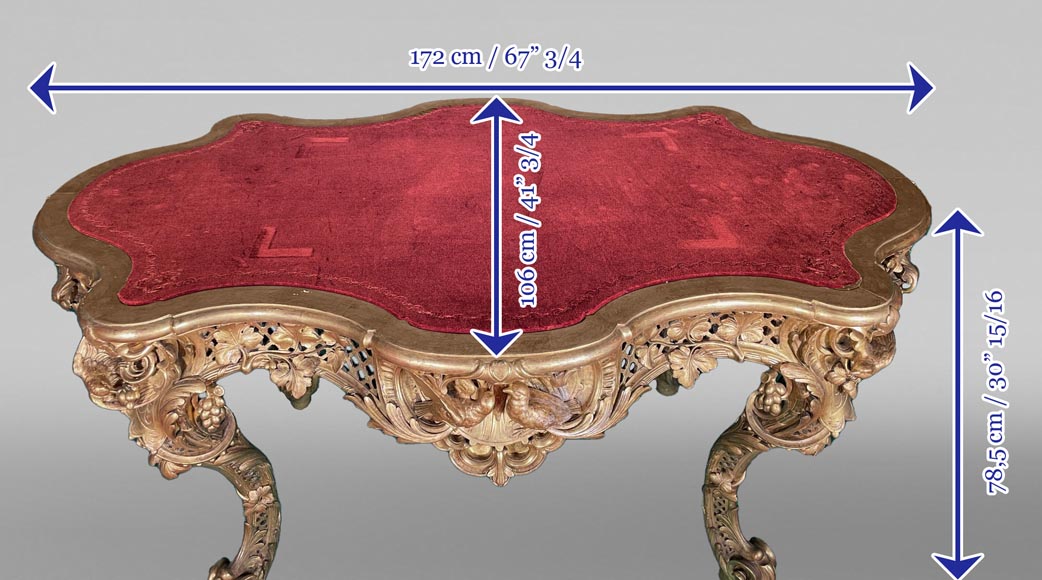 Rocaille-style table from the villa Les Cèdres-3