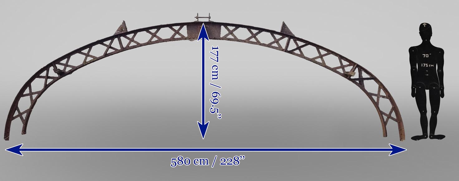 Set of twelve metallic structure shaped as an arc, 19th century-11