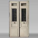 Important double front door, 19th century