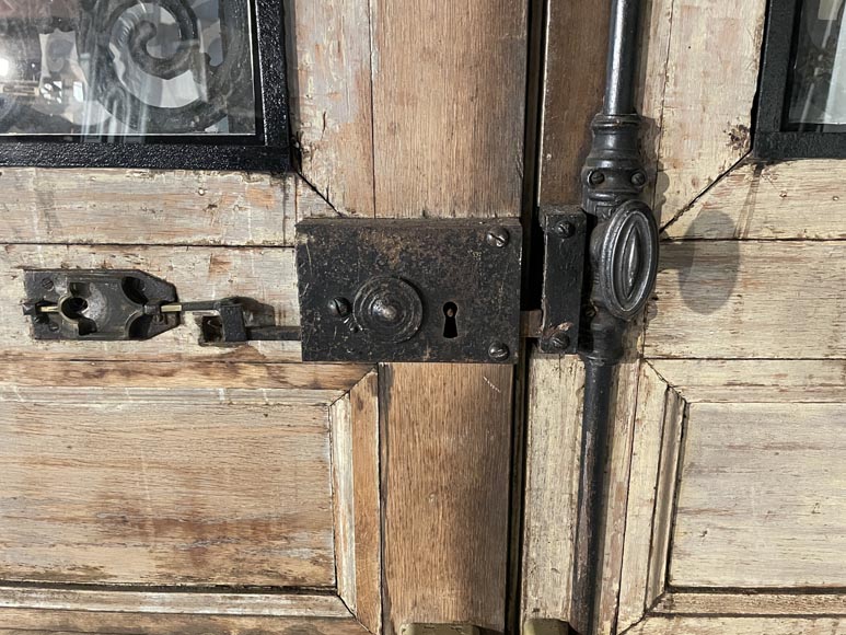 Important double front door, 19th century-7