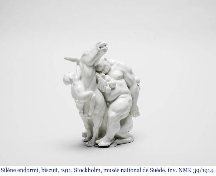 Kai Nielsen (1882–1924) for Bing & Grøndahl “Bacchanale” table garniture in glazed stoneware-19