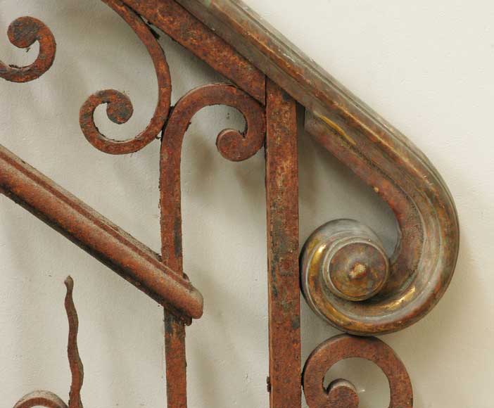 Napoleon III wrought iron bannister-1