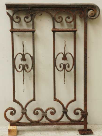 Napoleon III wrought iron bannister-8