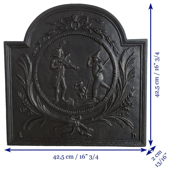 Louis XVI style fireback 