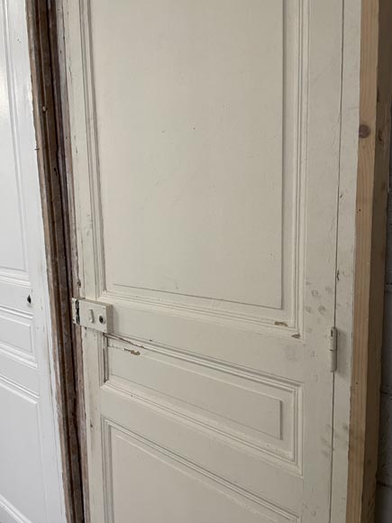 Pair of antique molded doors with frames-2