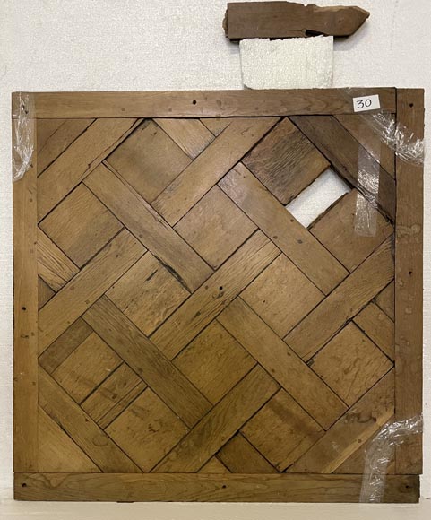 Lot of about 26 m² of 18th century Versailles oak parquet flooring-30