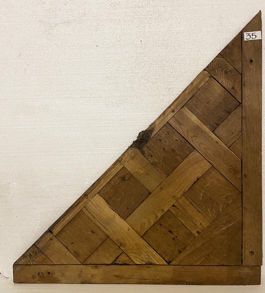 Lot of about 26 m² of 18th century Versailles oak parquet flooring-35