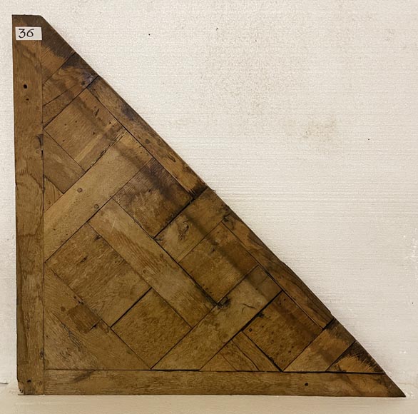 Lot of about 26 m² of 18th century Versailles oak parquet flooring-36