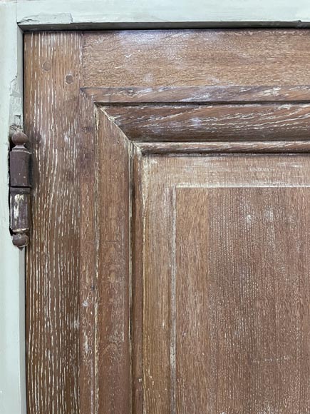 Antique oak door with frame-1