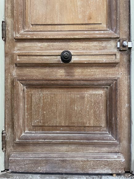 Antique oak door with frame-4