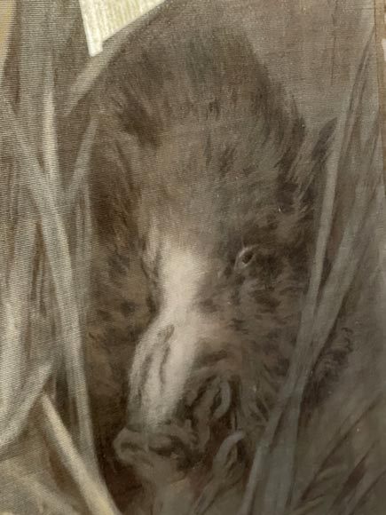 After René Princeteau (1843-1914), signed G. A. Loron, set of three hunting scenes imitating tapestry After René Princeteau (1843-1914), signed G. A. Loron, set of three hunting scenes imitating tapestry-8