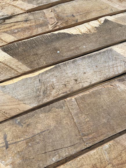 Lot of 25 m² of antique Point de Hongrie oak parquet flooring-11