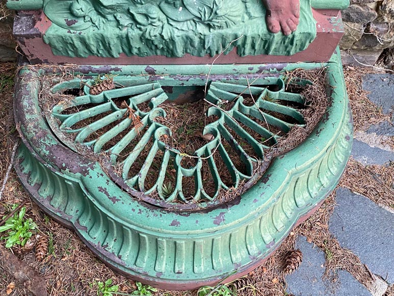 Val d'Osne foundry - Small mural fountain with its basin-3