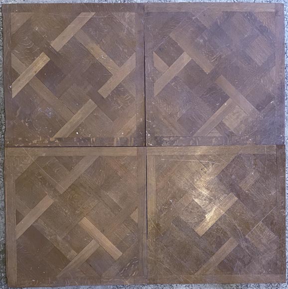 Batch of about 30 m² of 18th century style Versailles oak parquet flooring-5